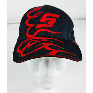 Wrench S Logo 2010 Flames Mens Snap-On Tools Cap Black‎ Red Mesh 90th Year OS